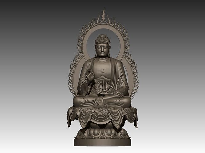 Amitabha Buddha  3D print model