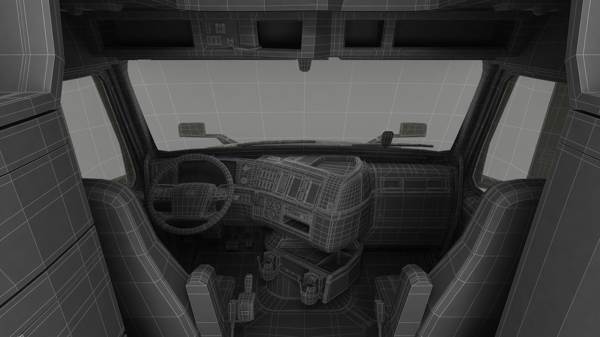 Volvo VNL 860 Truck with Reefer Trailer Your Brand Rigged 3D model_70