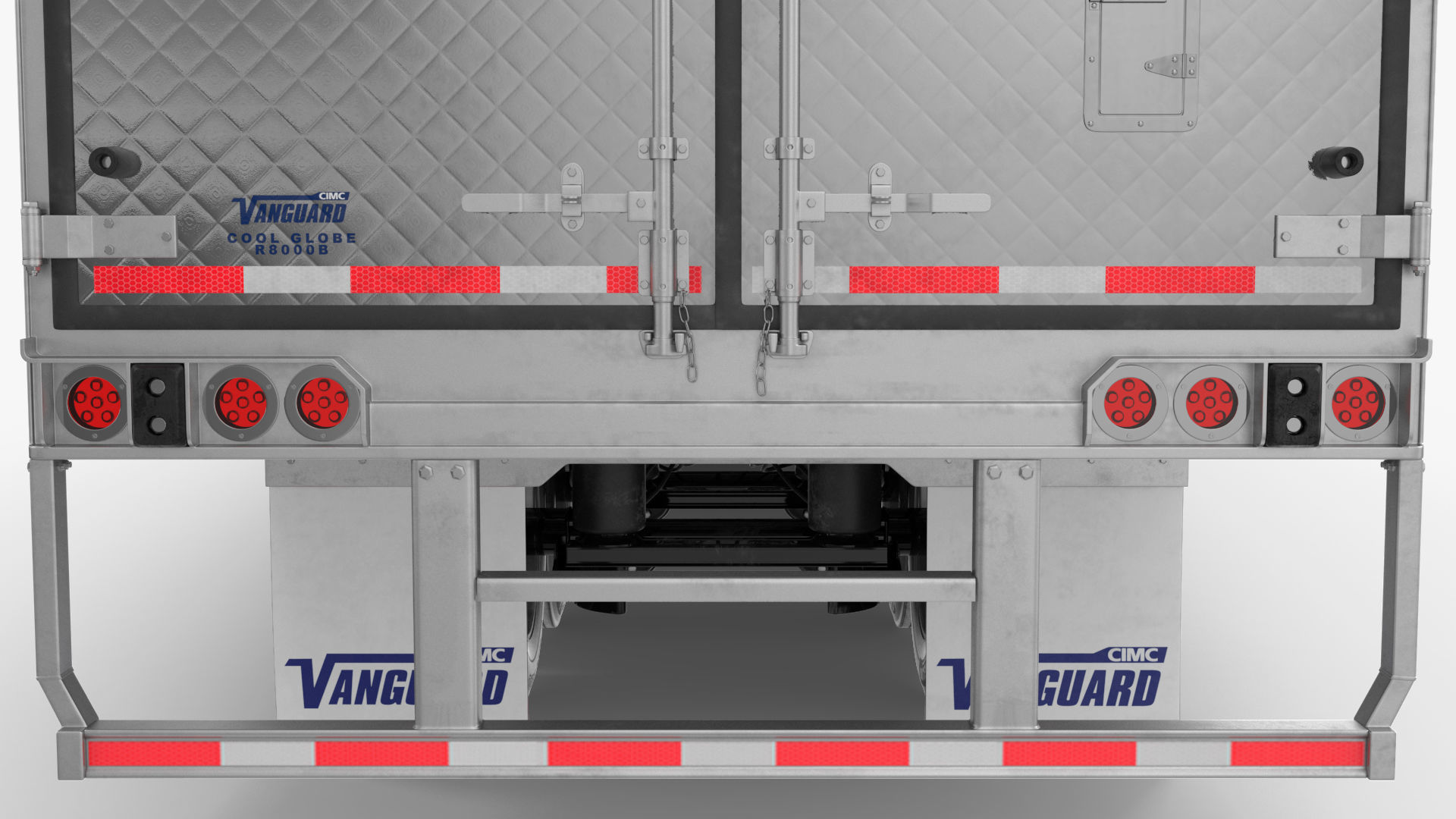 Volvo VNL 860 Truck with Reefer Trailer Your Brand Rigged 3D model_36