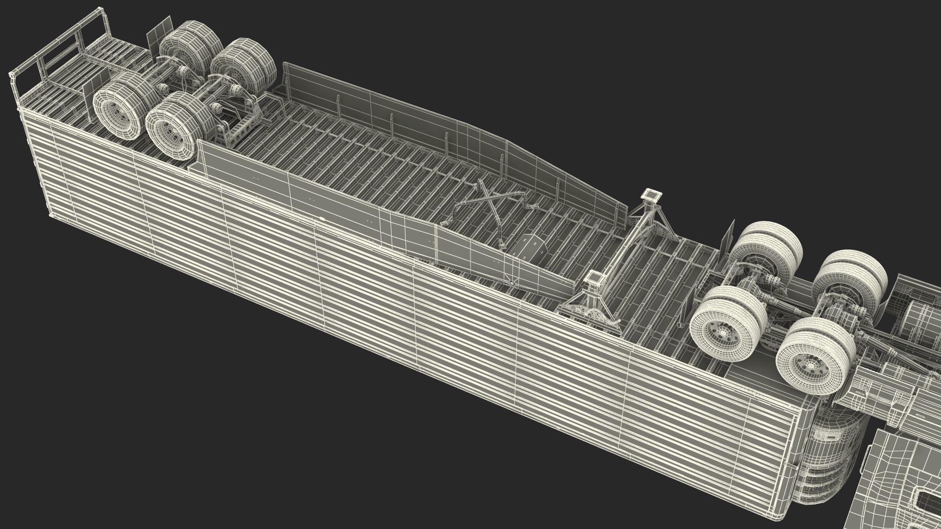 Volvo VNL 860 Truck with Reefer Trailer Your Brand Rigged 3D model_62