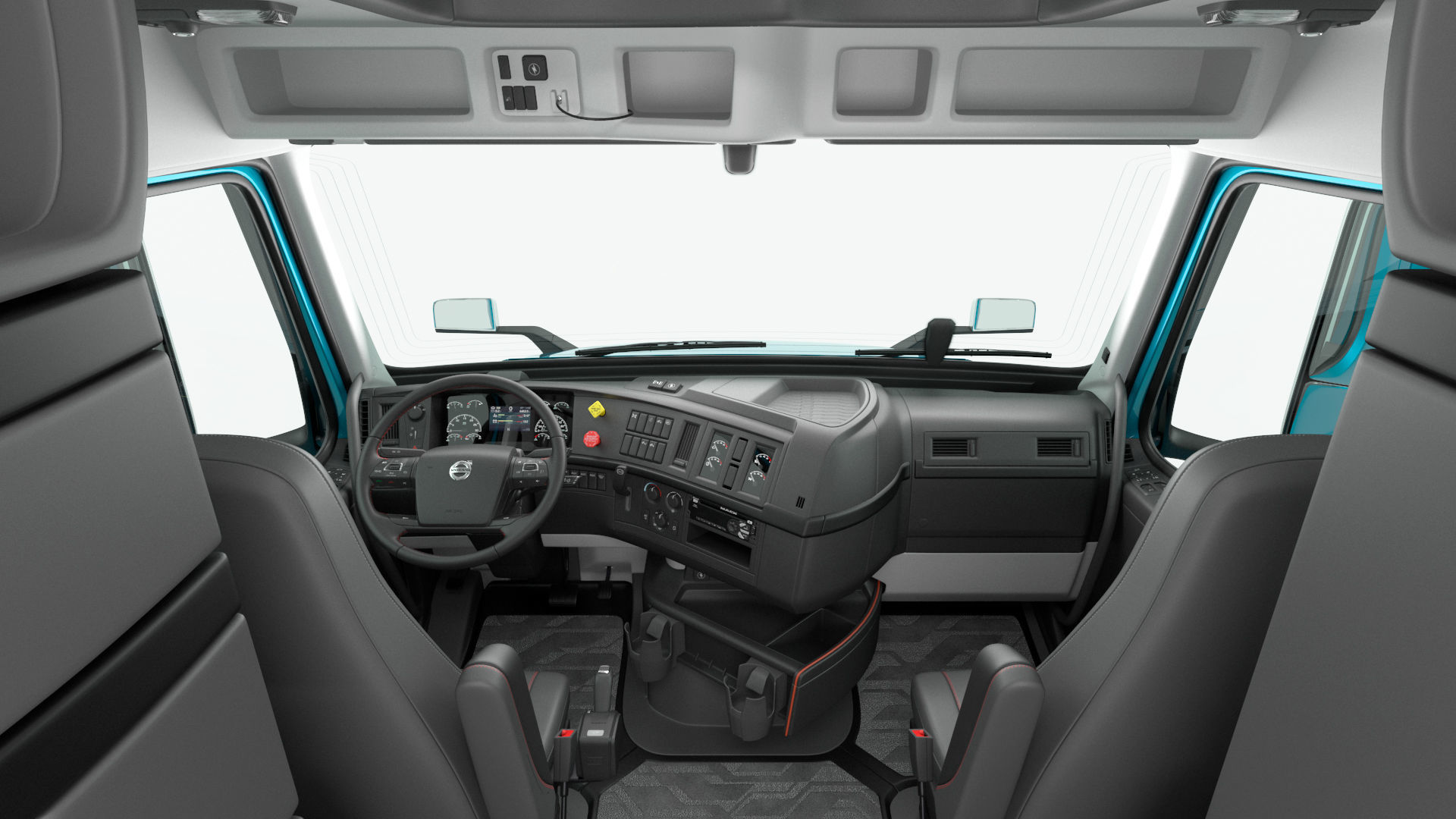 Volvo VNL 860 Truck with Reefer Trailer Your Brand Rigged 3D model_47