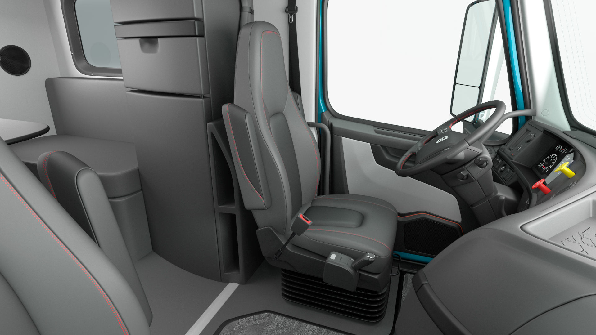 Volvo VNL 860 Truck with Reefer Trailer Your Brand Rigged 3D model_48