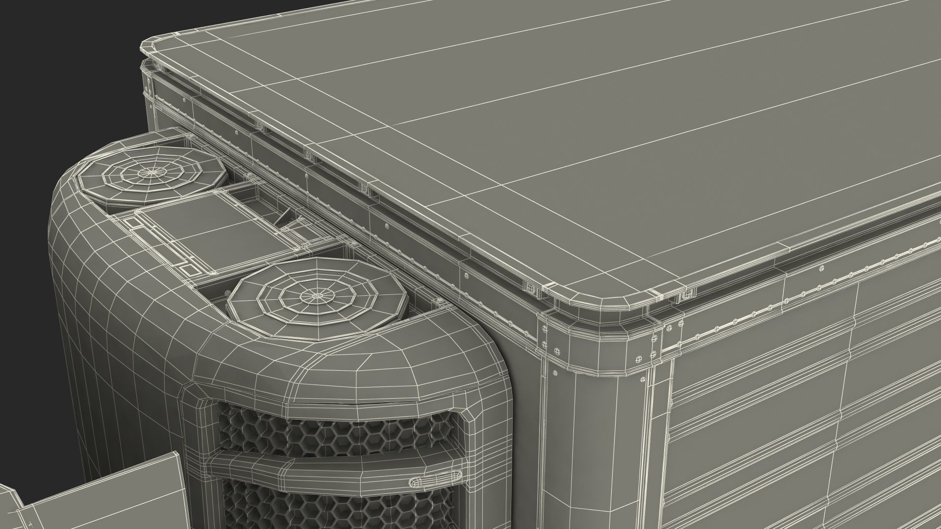 Volvo VNL 860 Truck with Reefer Trailer Your Brand Rigged 3D model_64