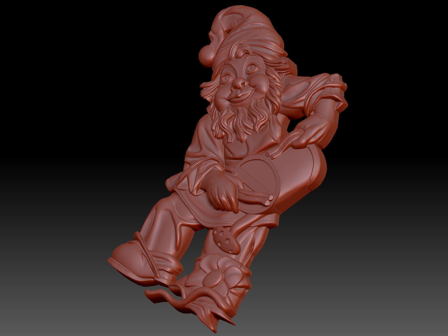 Gnome 3D print model_4