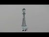 Tsutenkaku Tower Low-poly 3D model_1
