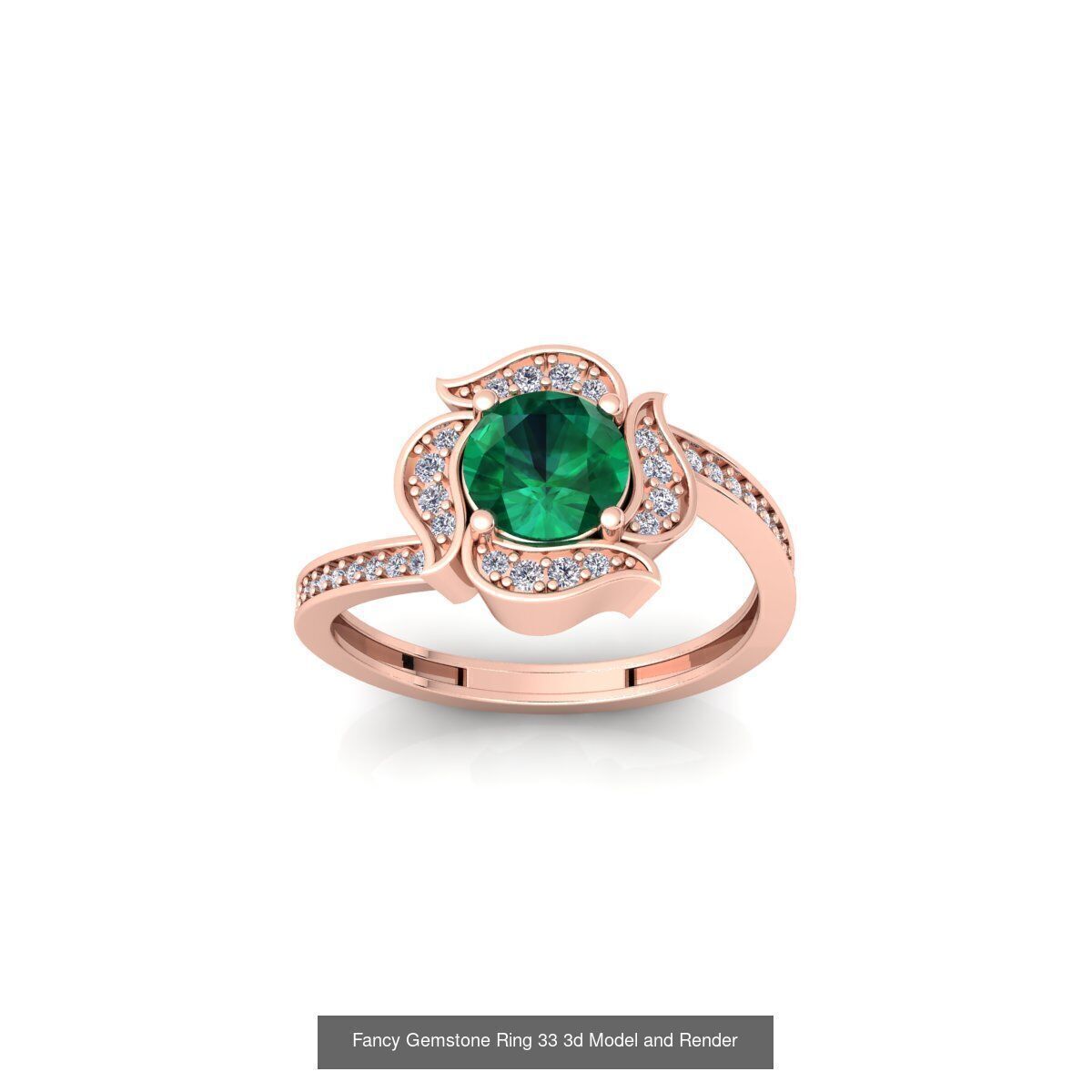 150 Fancy Engagement Ring Collection and Render  _20