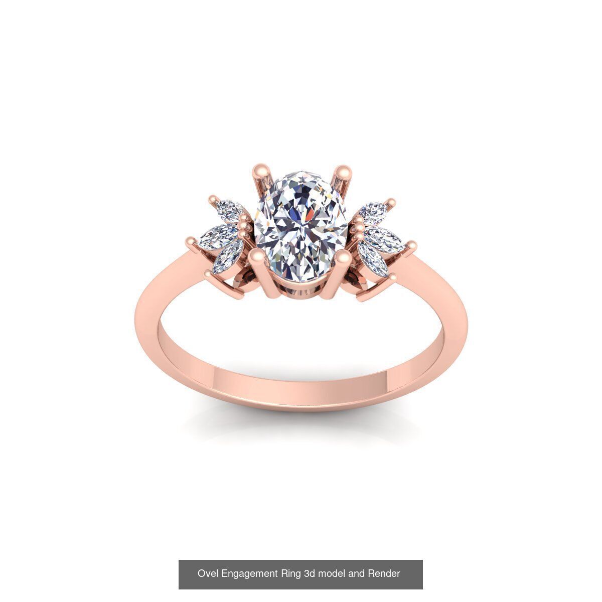 150 Fancy Engagement Ring Collection and Render  _108