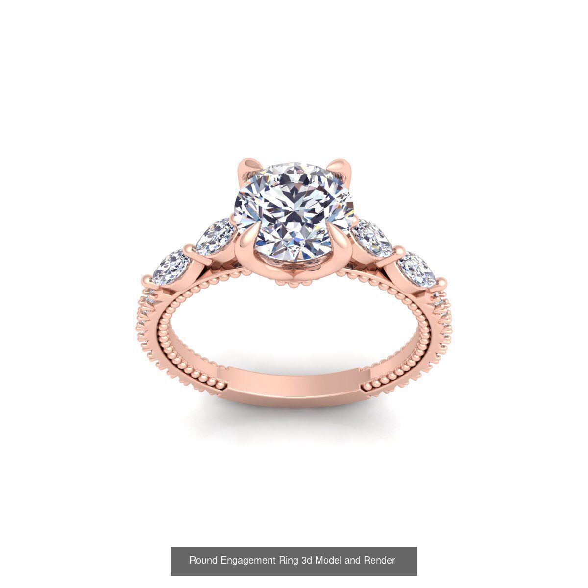 150 Fancy Engagement Ring Collection and Render  _132