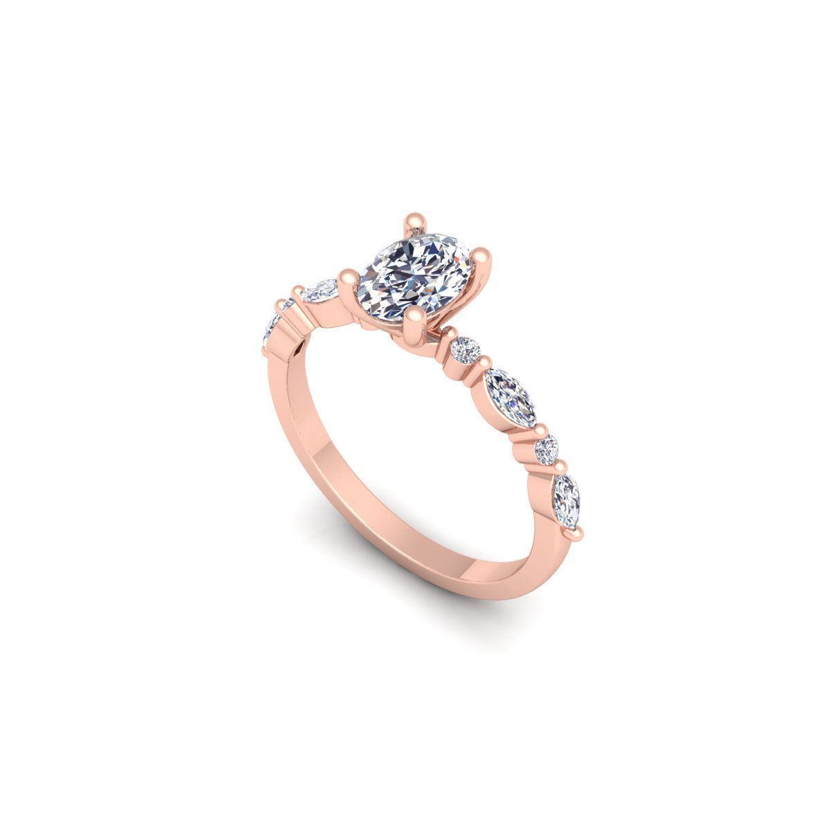 150 Fancy Engagement Ring Collection and Render  _190