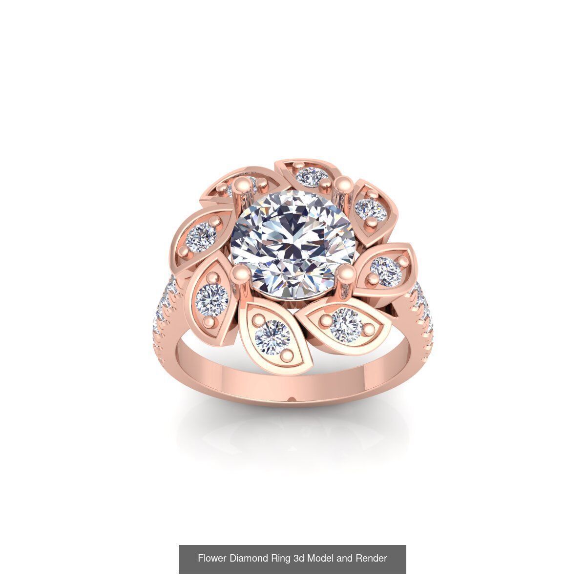 150 Fancy Engagement Ring Collection and Render  _52