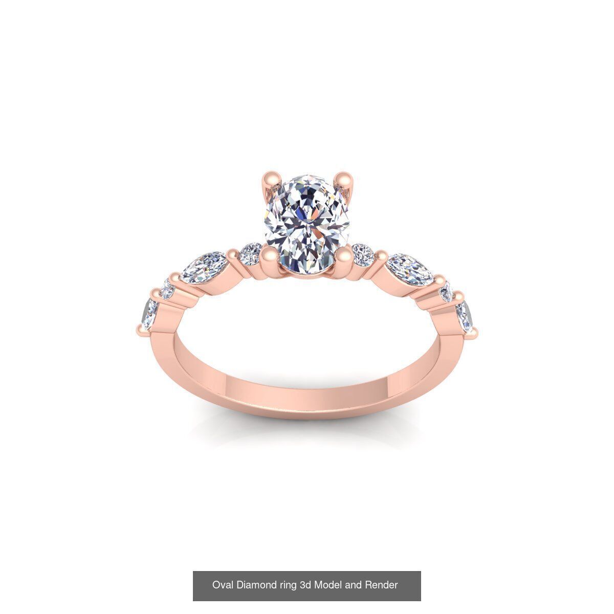 150 Fancy Engagement Ring Collection and Render  _134