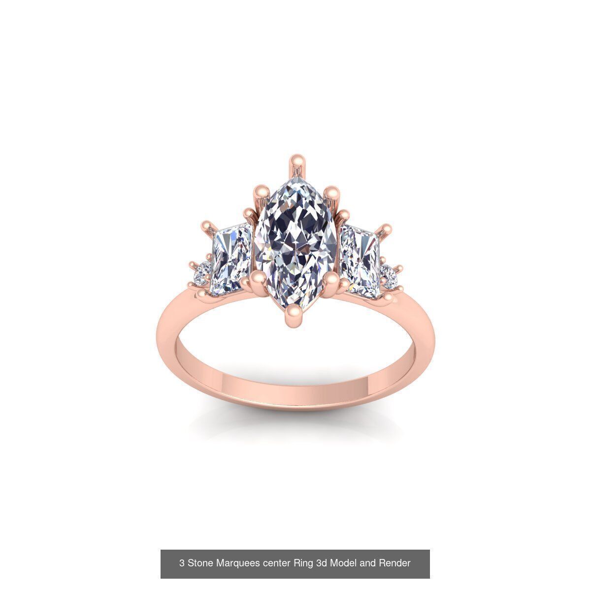 150 Fancy Engagement Ring Collection and Render  _111