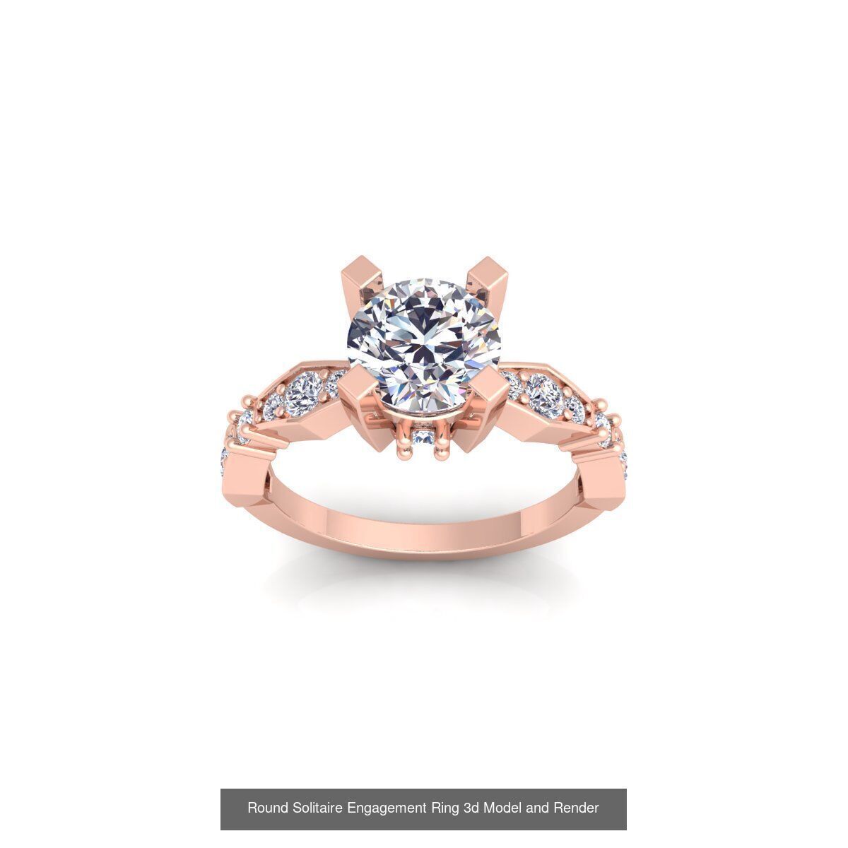 150 Fancy Engagement Ring Collection and Render  _69