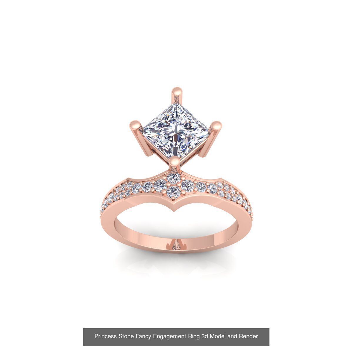 150 Fancy Engagement Ring Collection and Render  _31