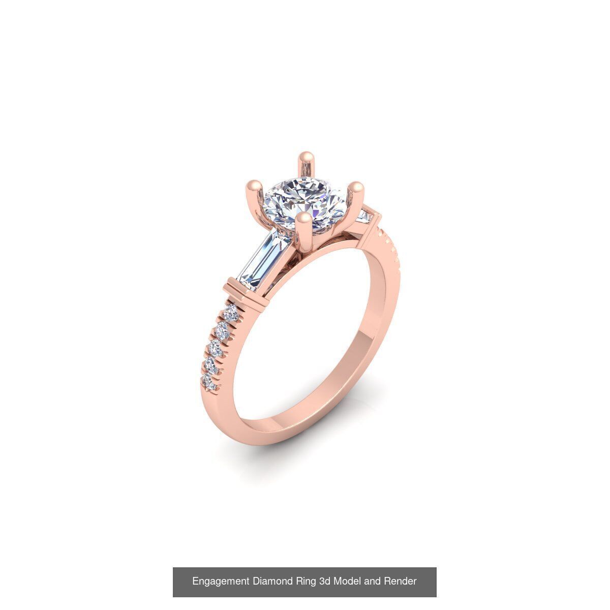 150 Fancy Engagement Ring Collection and Render  _57