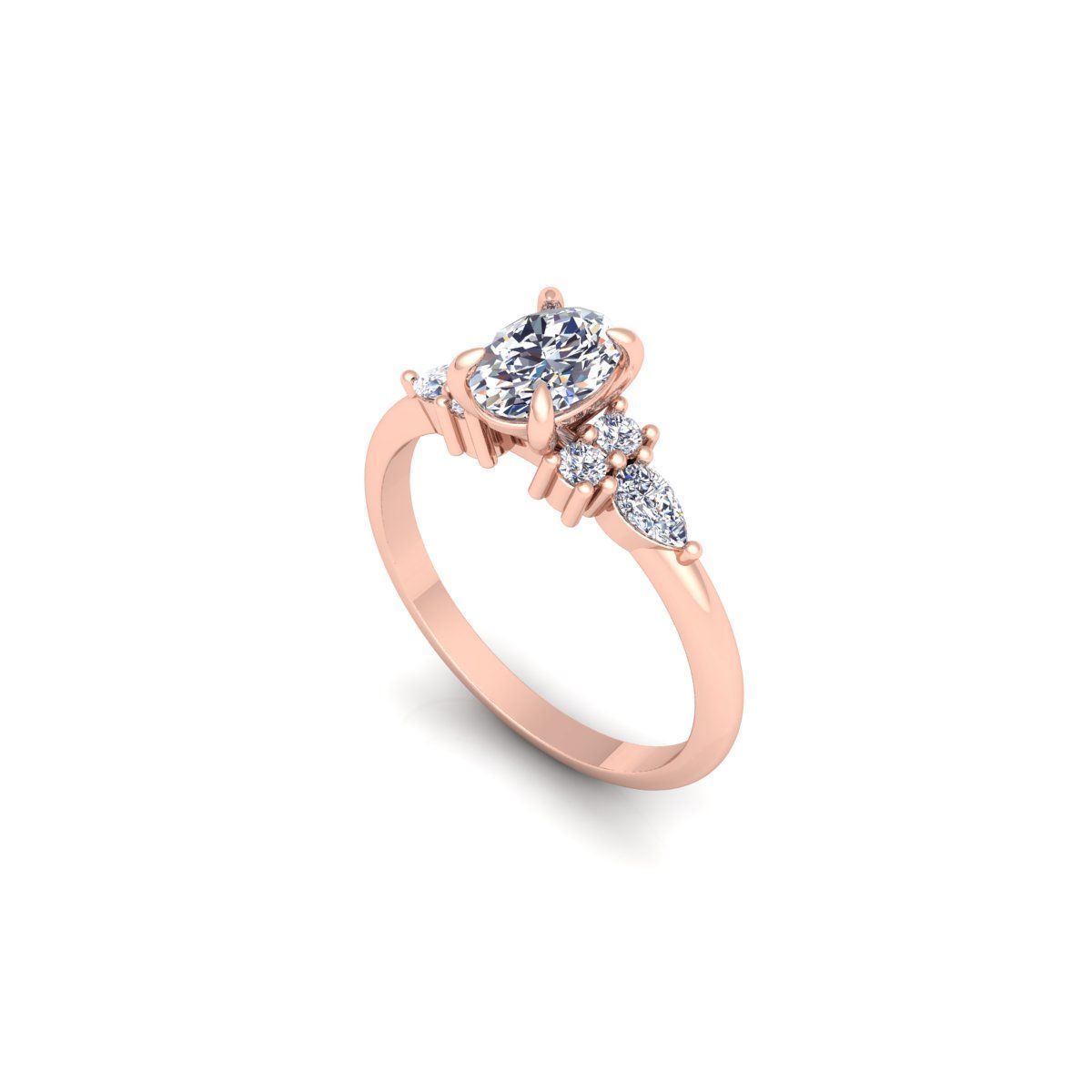 150 Fancy Engagement Ring Collection and Render  _257