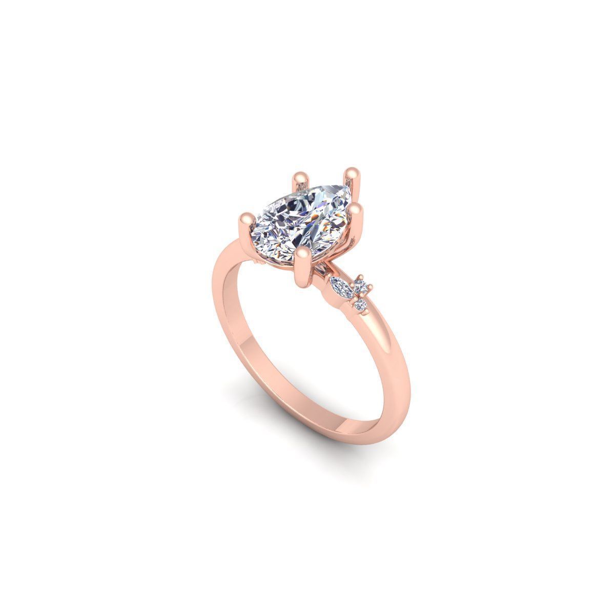 150 Fancy Engagement Ring Collection and Render  _244