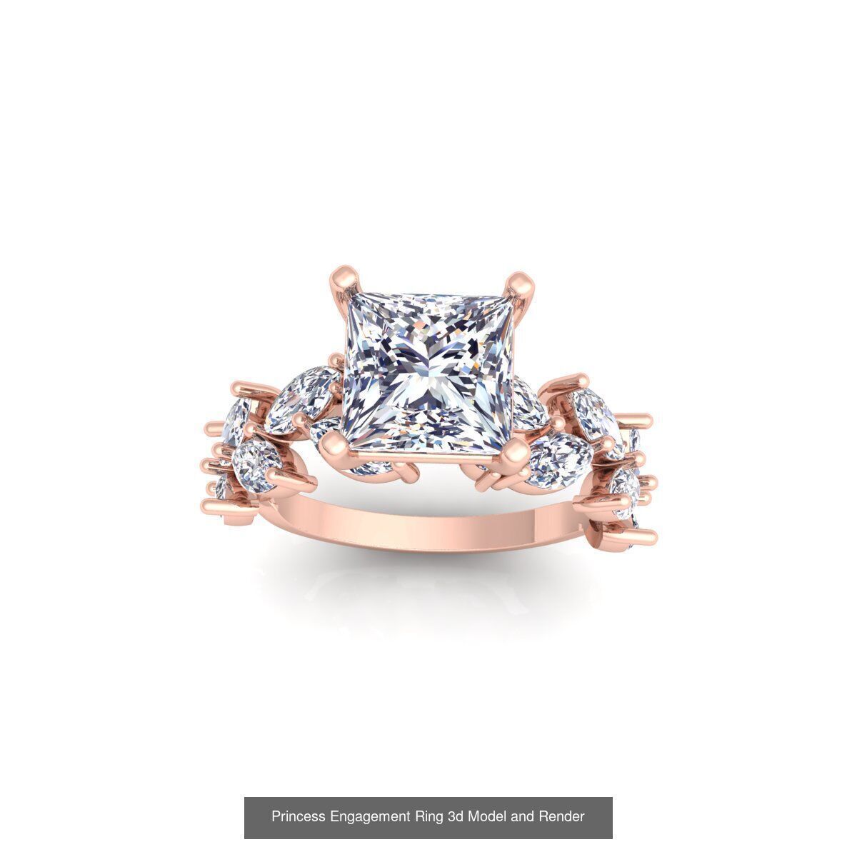 150 Fancy Engagement Ring Collection and Render  _94