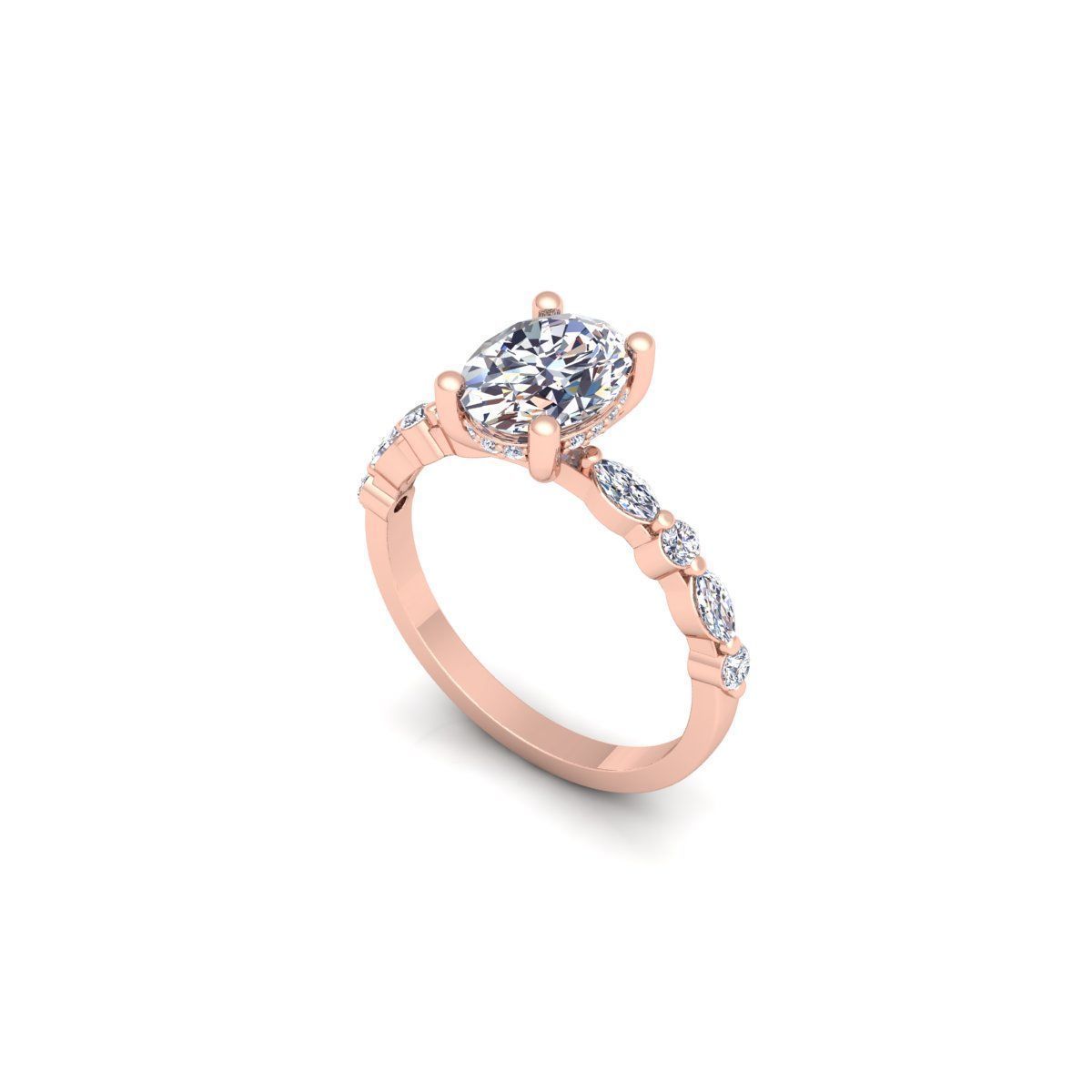 150 Fancy Engagement Ring Collection and Render  _264