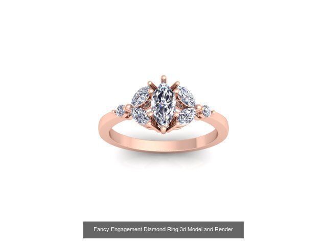 150 Fancy Engagement Ring Collection and Render  _56