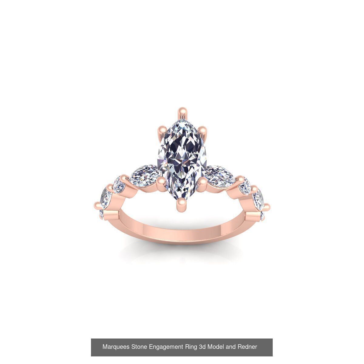 150 Fancy Engagement Ring Collection and Render  _72