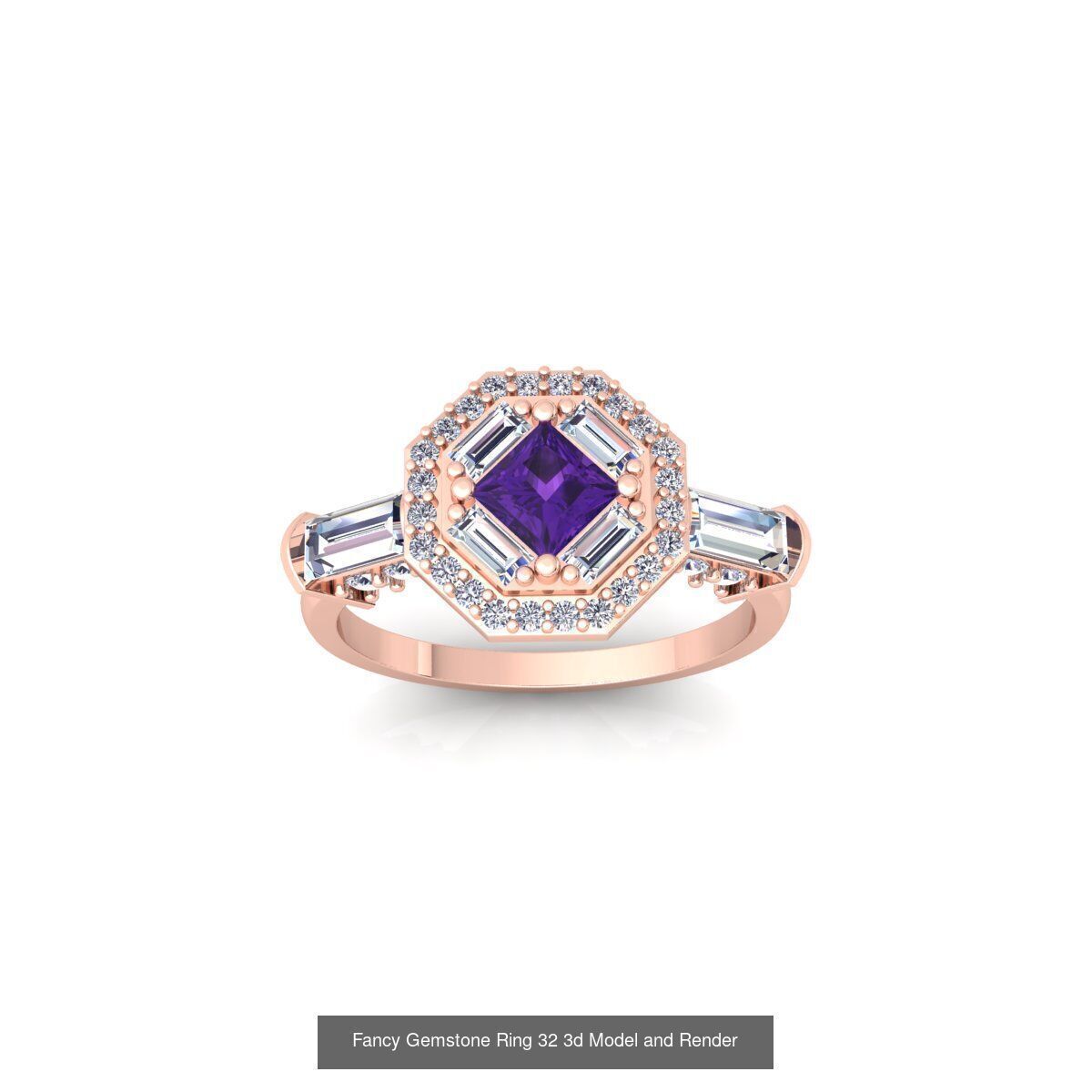 150 Fancy Engagement Ring Collection and Render  _19