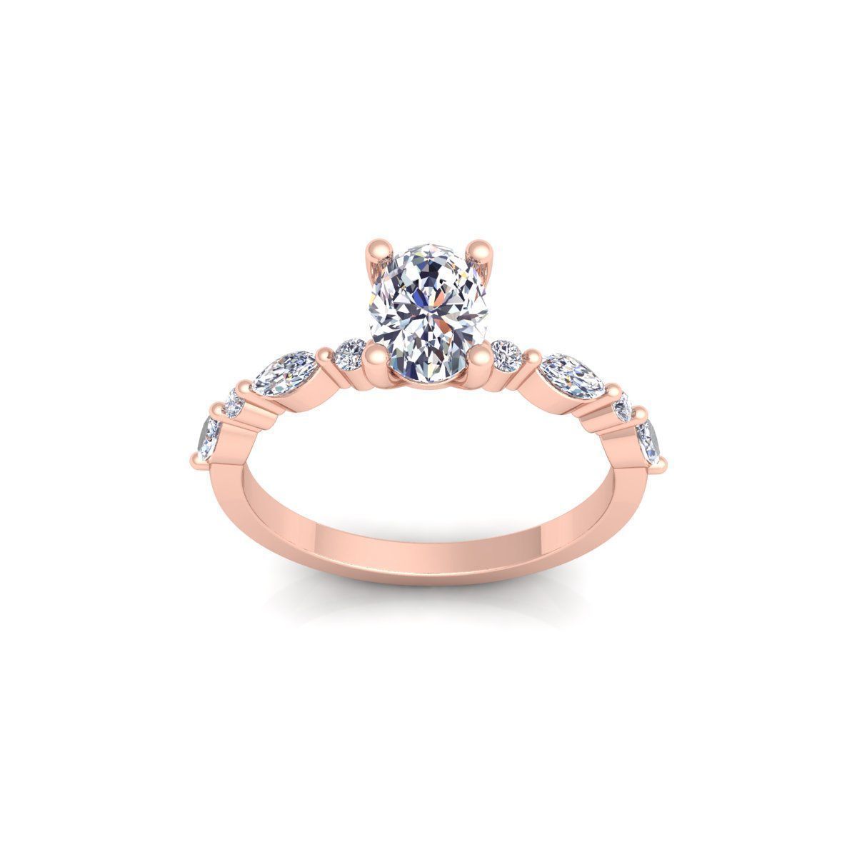 150 Fancy Engagement Ring Collection and Render  _195