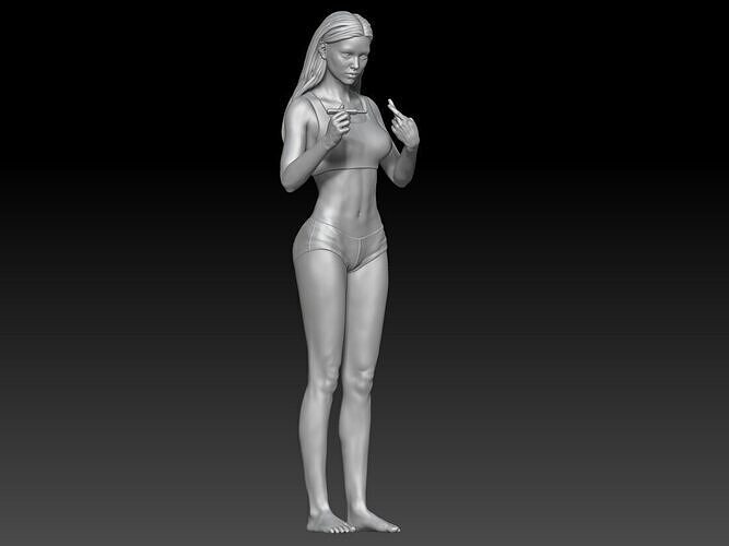 pregnancy test girl 2 and joke body 3D print model