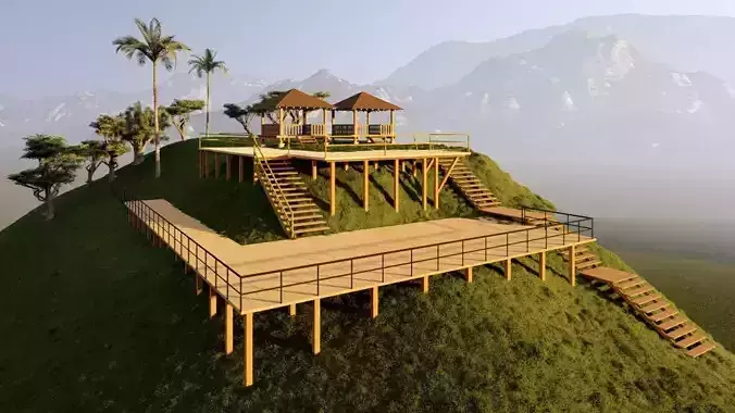 cotage mountain skp 3D print model