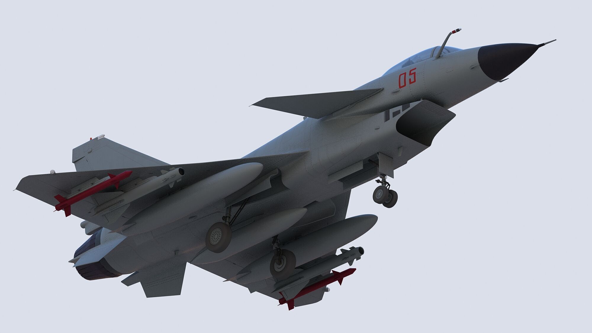 Chengdu J10 Fighter 3D model_6
