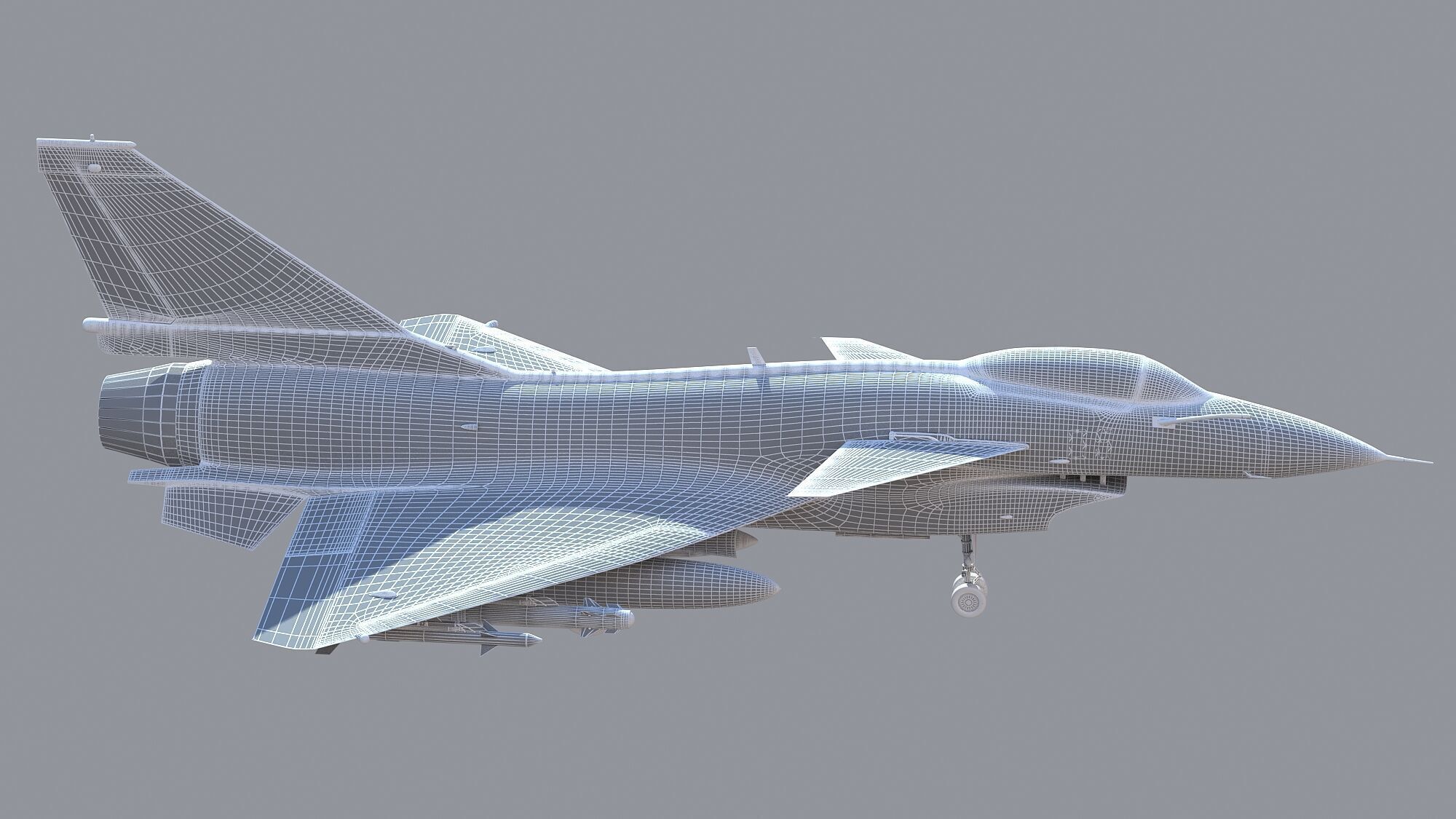Chengdu J10 Fighter 3D model_17