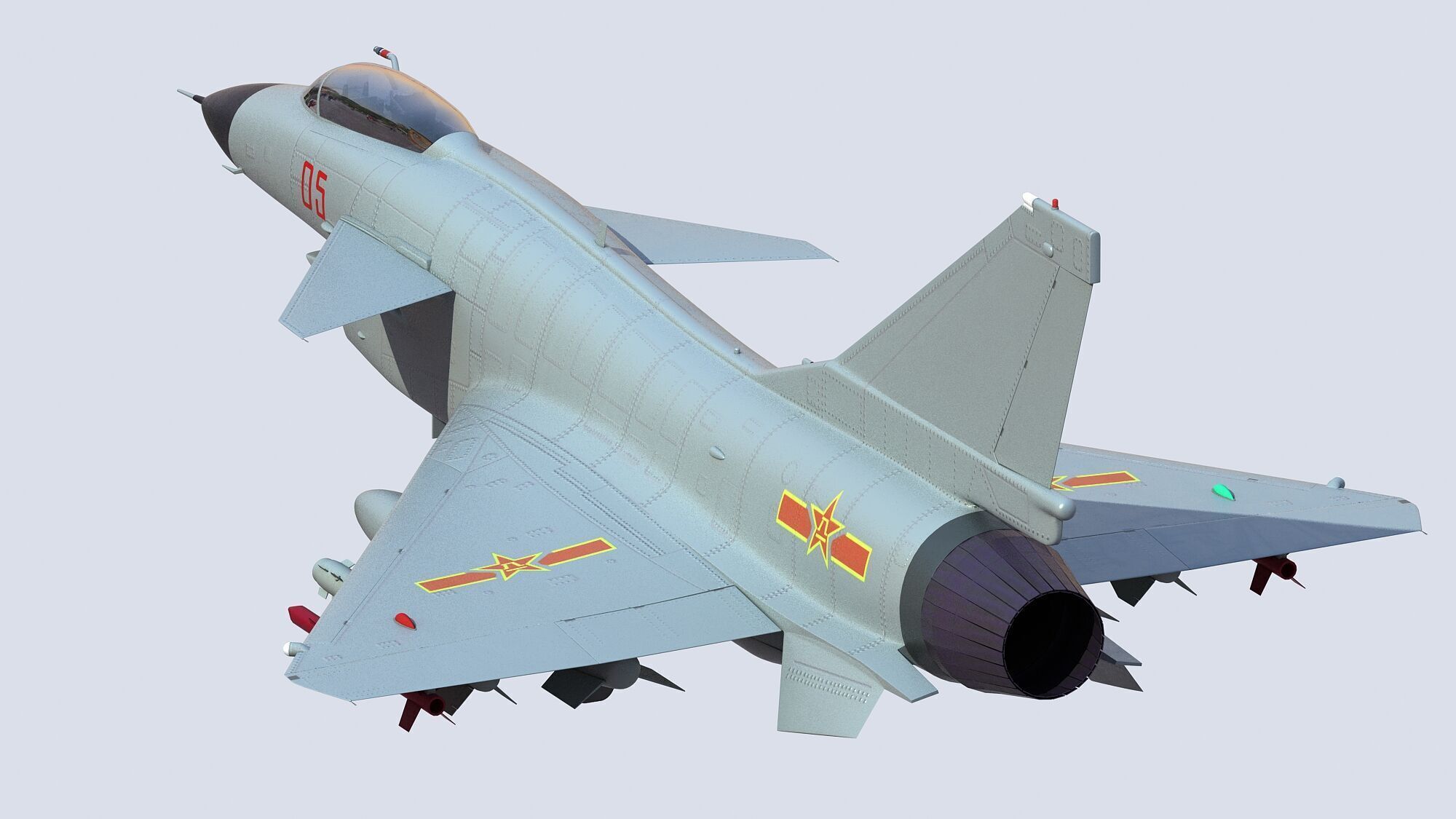 Chengdu J10 Fighter 3D model_13