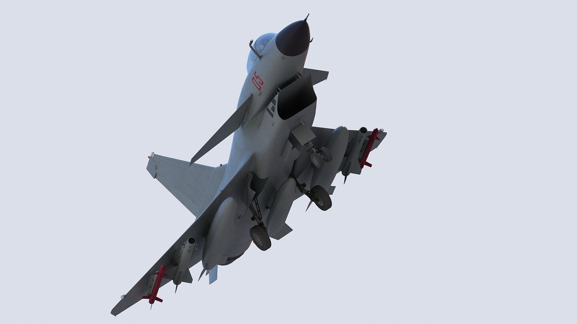 Chengdu J10 Fighter 3D model_14