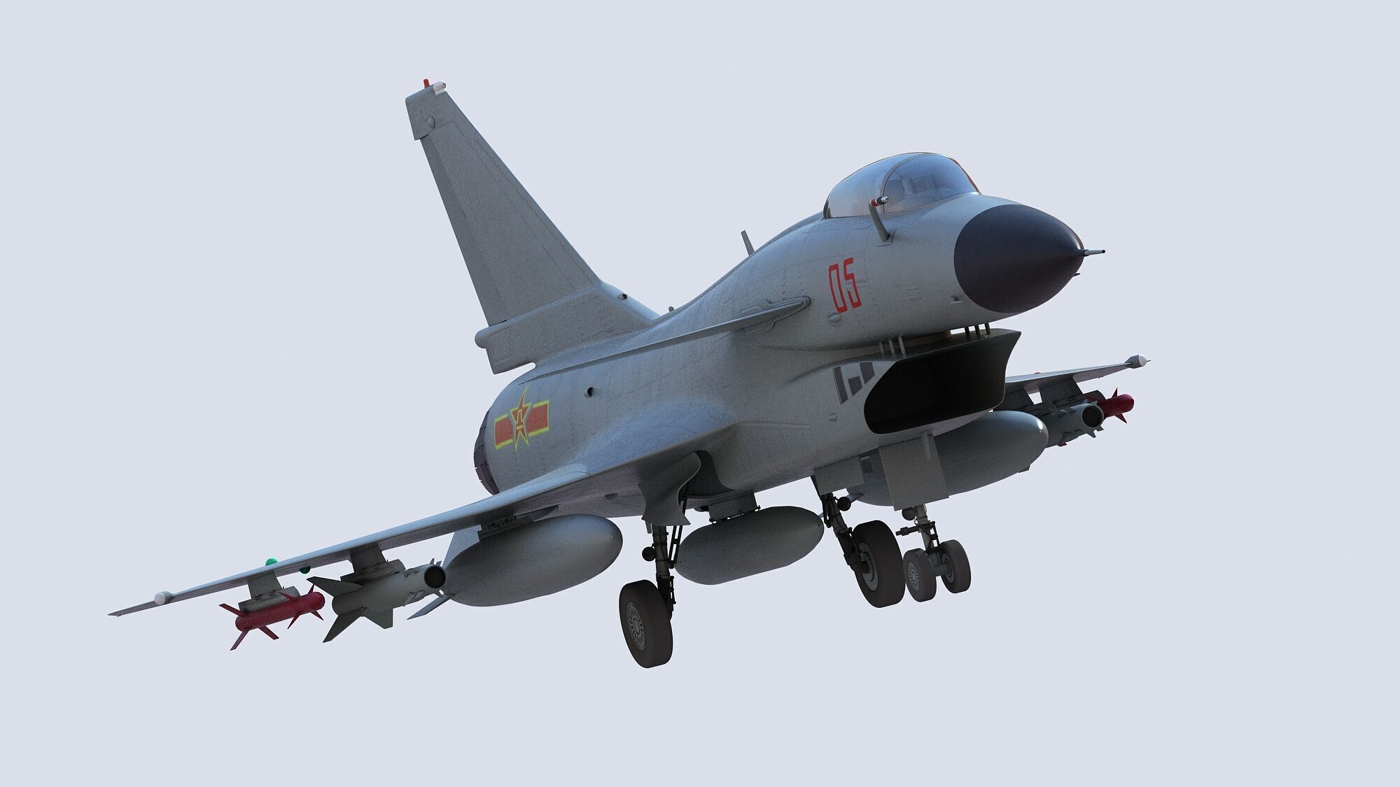 Chengdu J10 Fighter 3D model_4