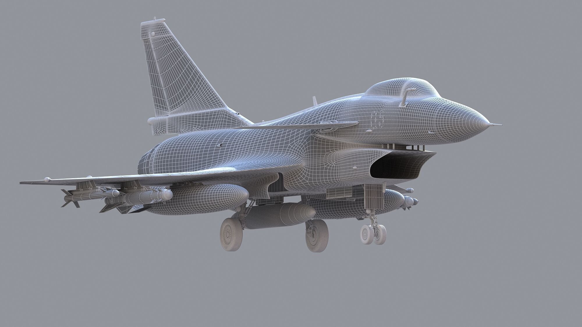 Chengdu J10 Fighter 3D model_16