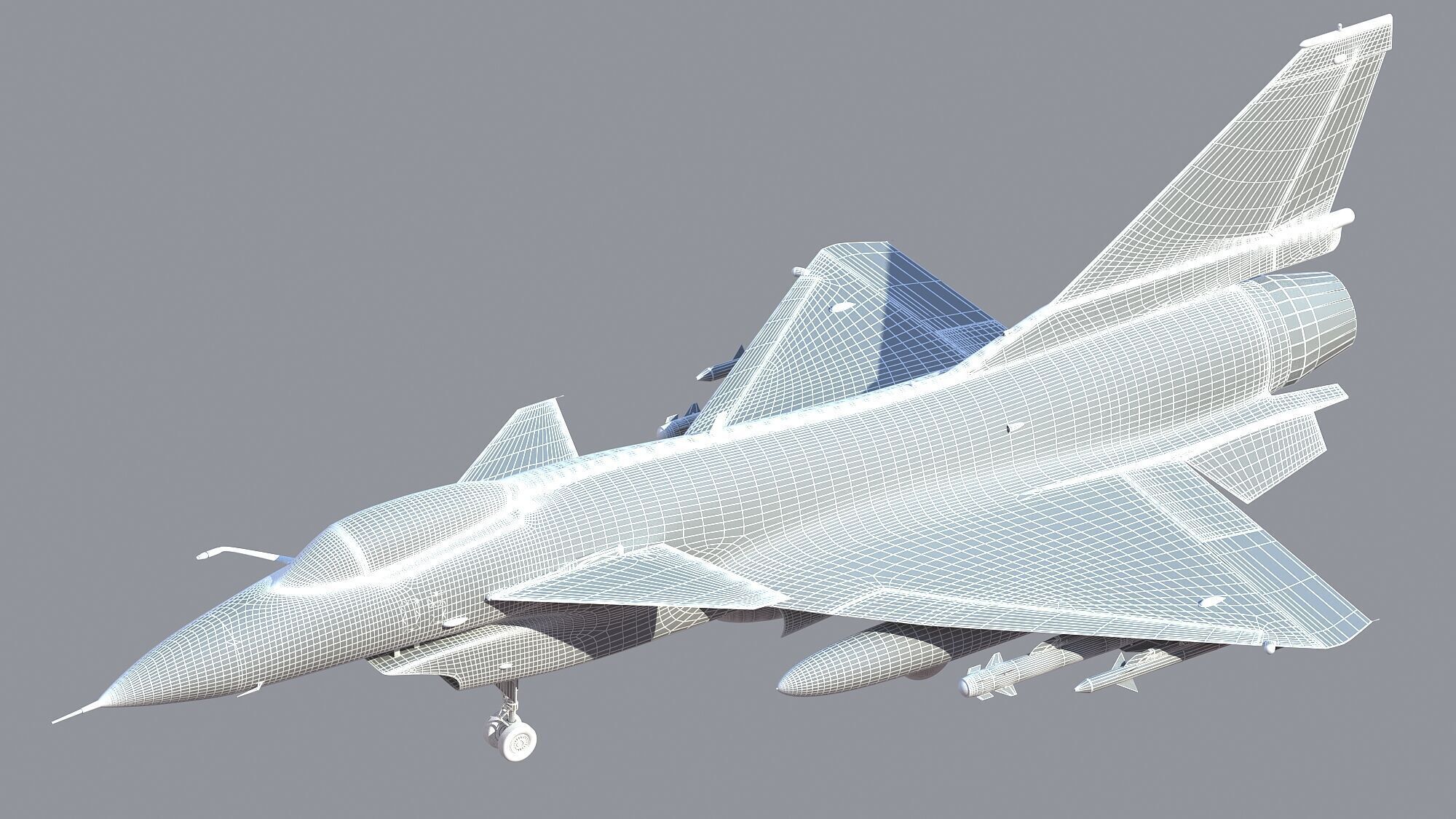 Chengdu J10 Fighter 3D model_15