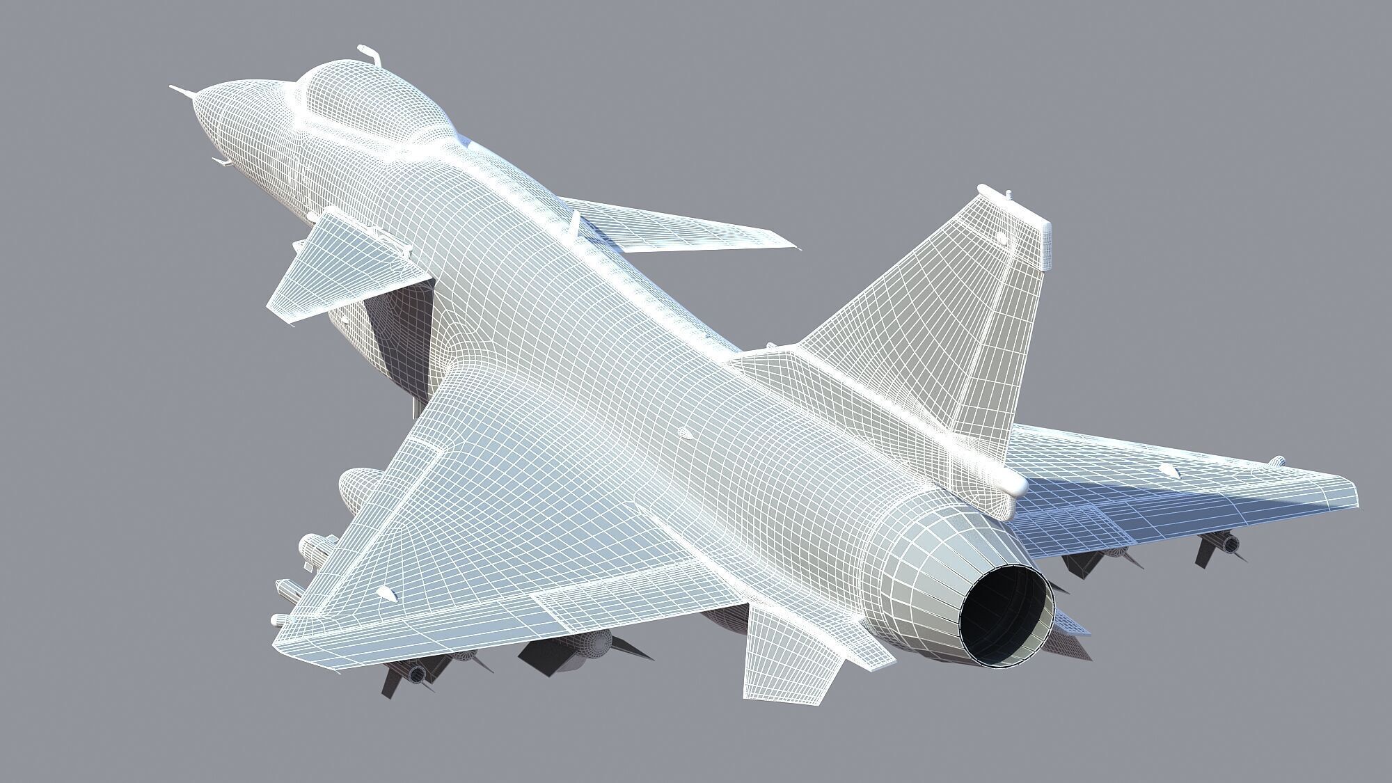 Chengdu J10 Fighter 3D model_25