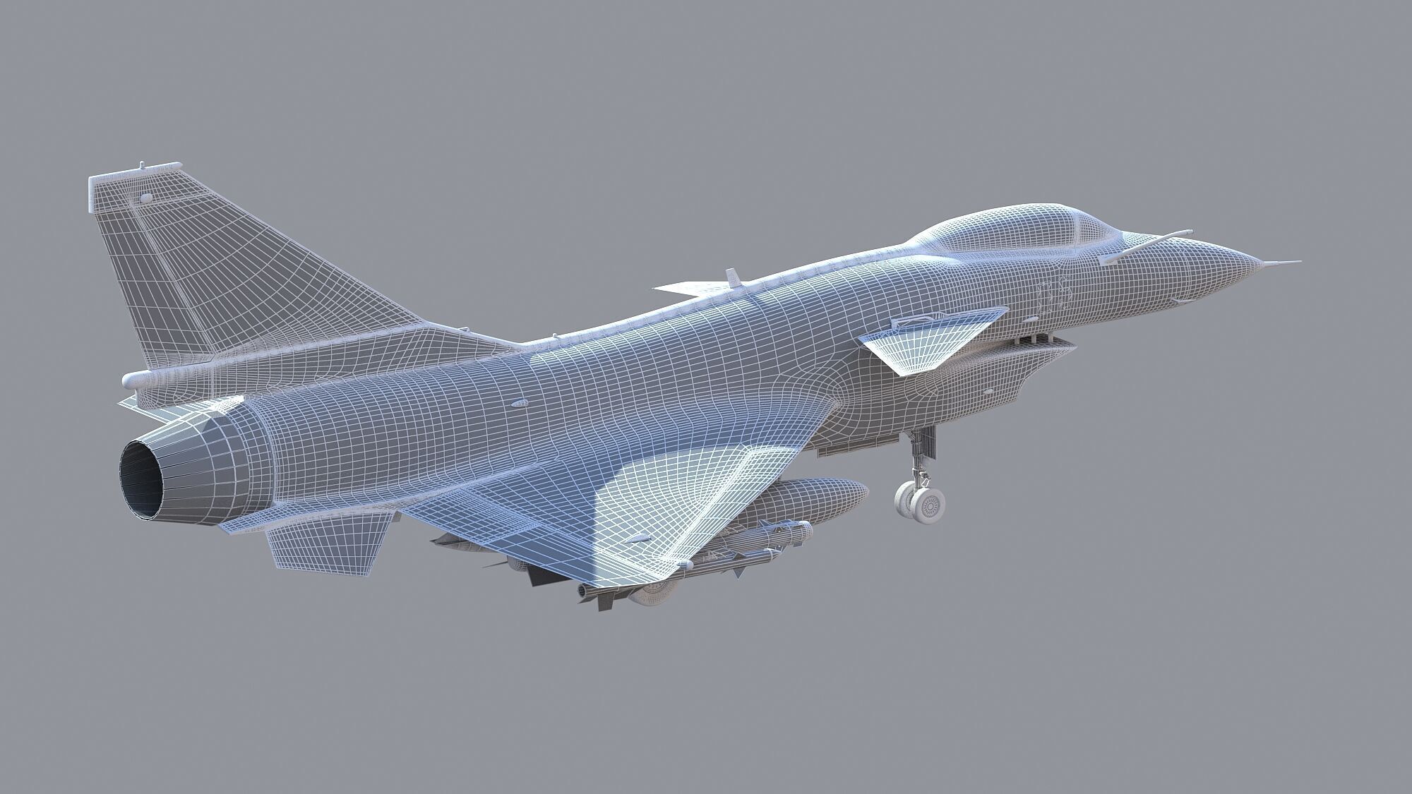 Chengdu J10 Fighter 3D model_20