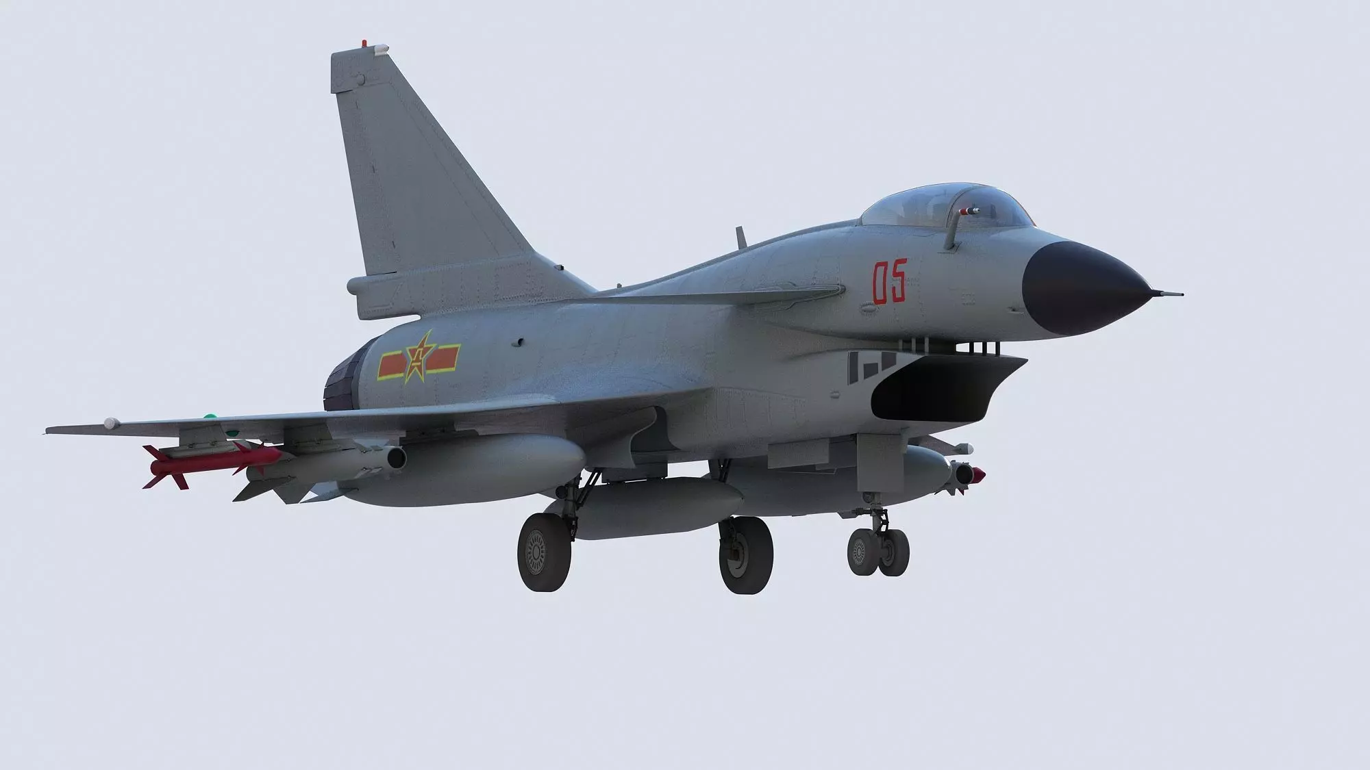 Chengdu J10 Fighter 3D model_0
