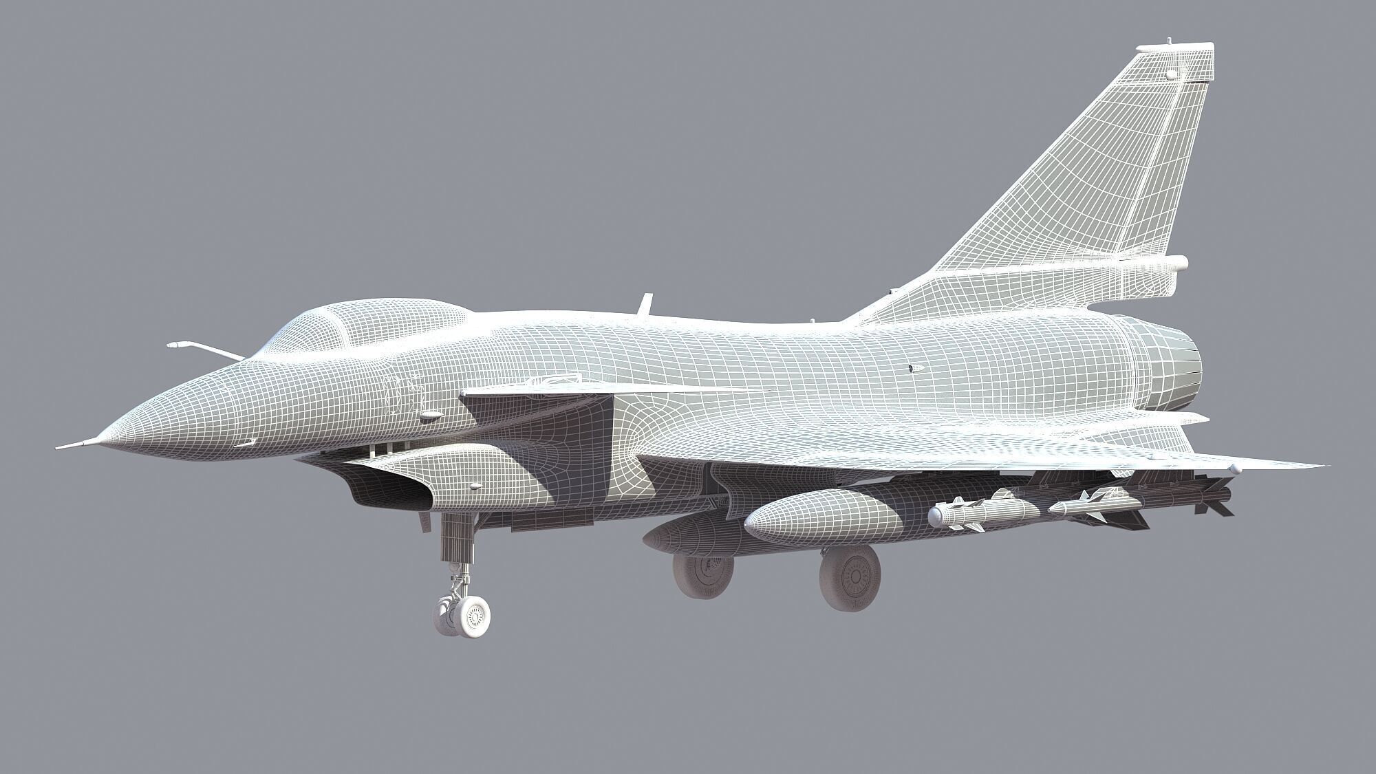 Chengdu J10 Fighter 3D model_26