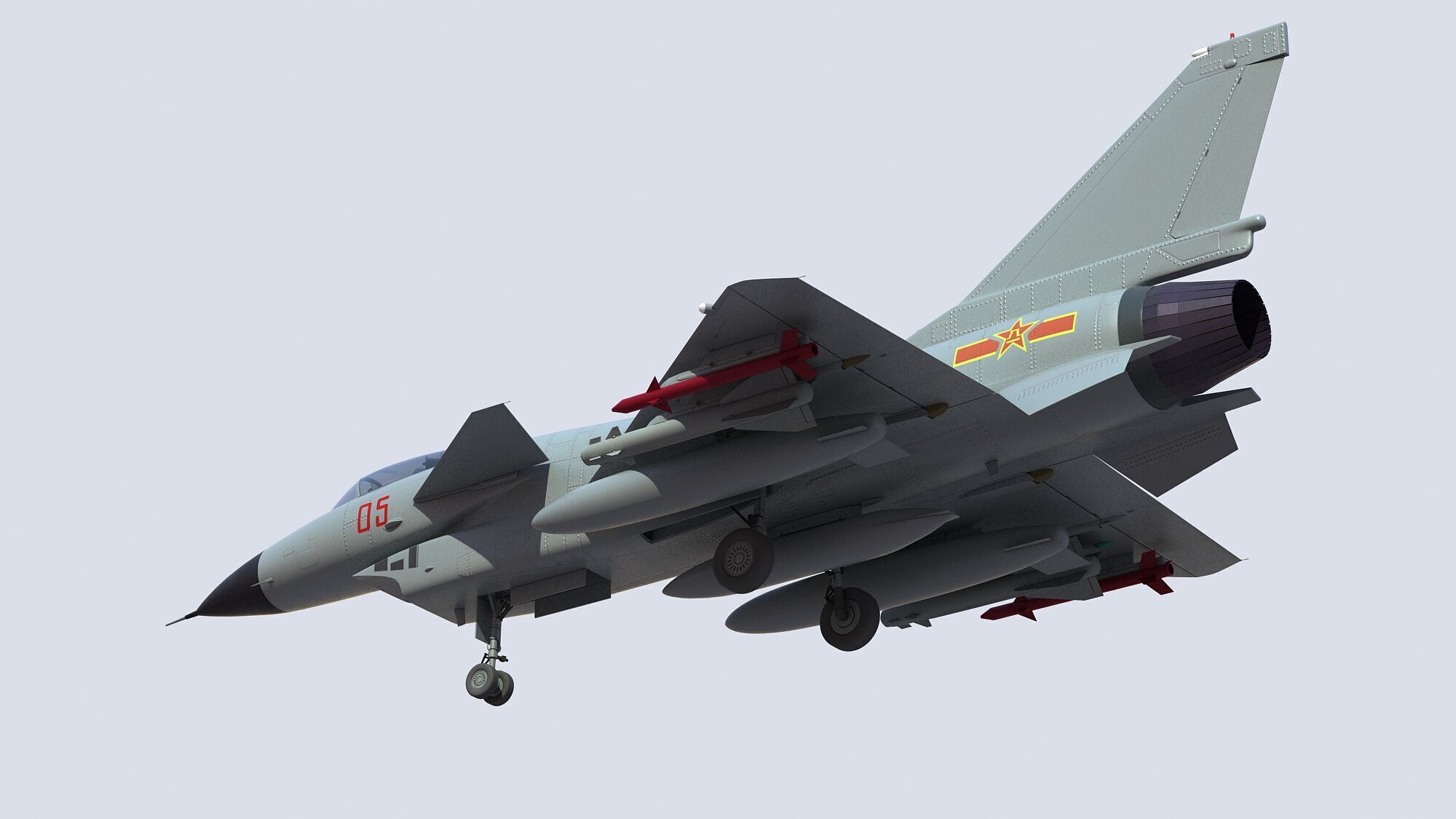 Chengdu J10 Fighter 3D model_11