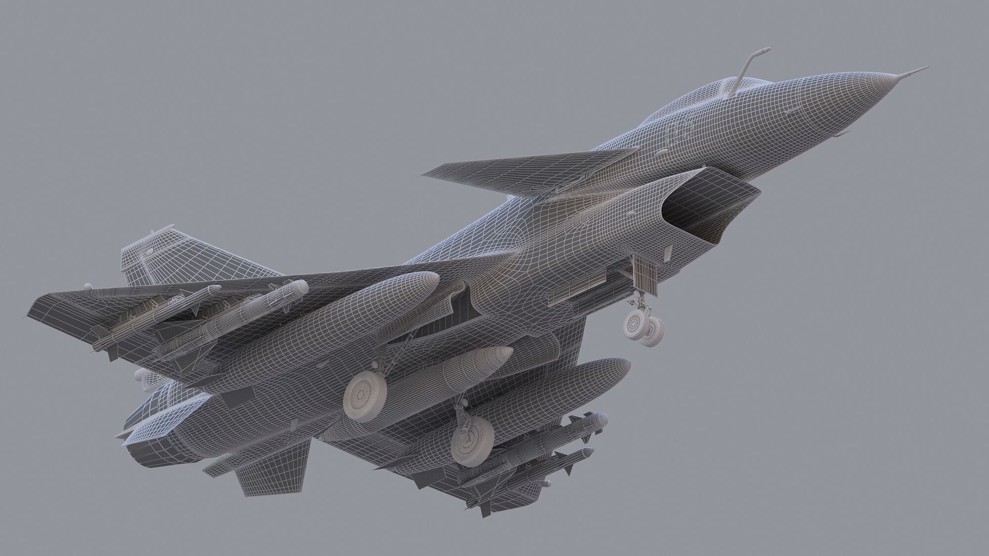Chengdu J10 Fighter 3D model_19