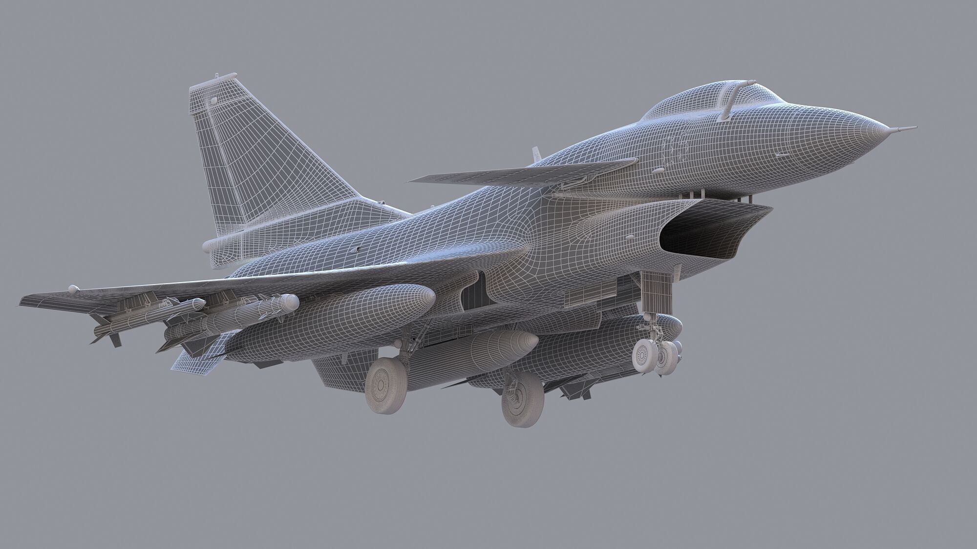 Chengdu J10 Fighter 3D model_18