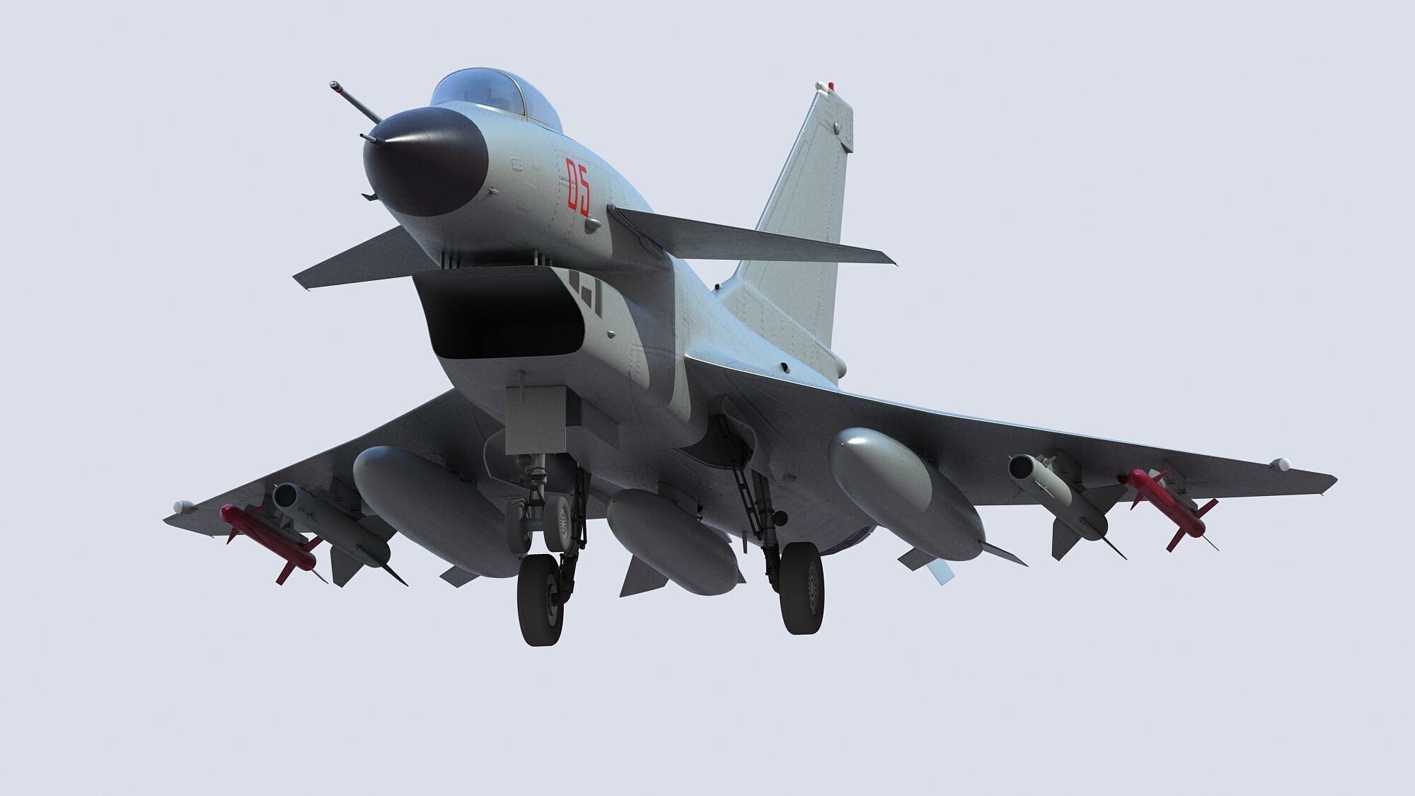 Chengdu J10 Fighter 3D model_12