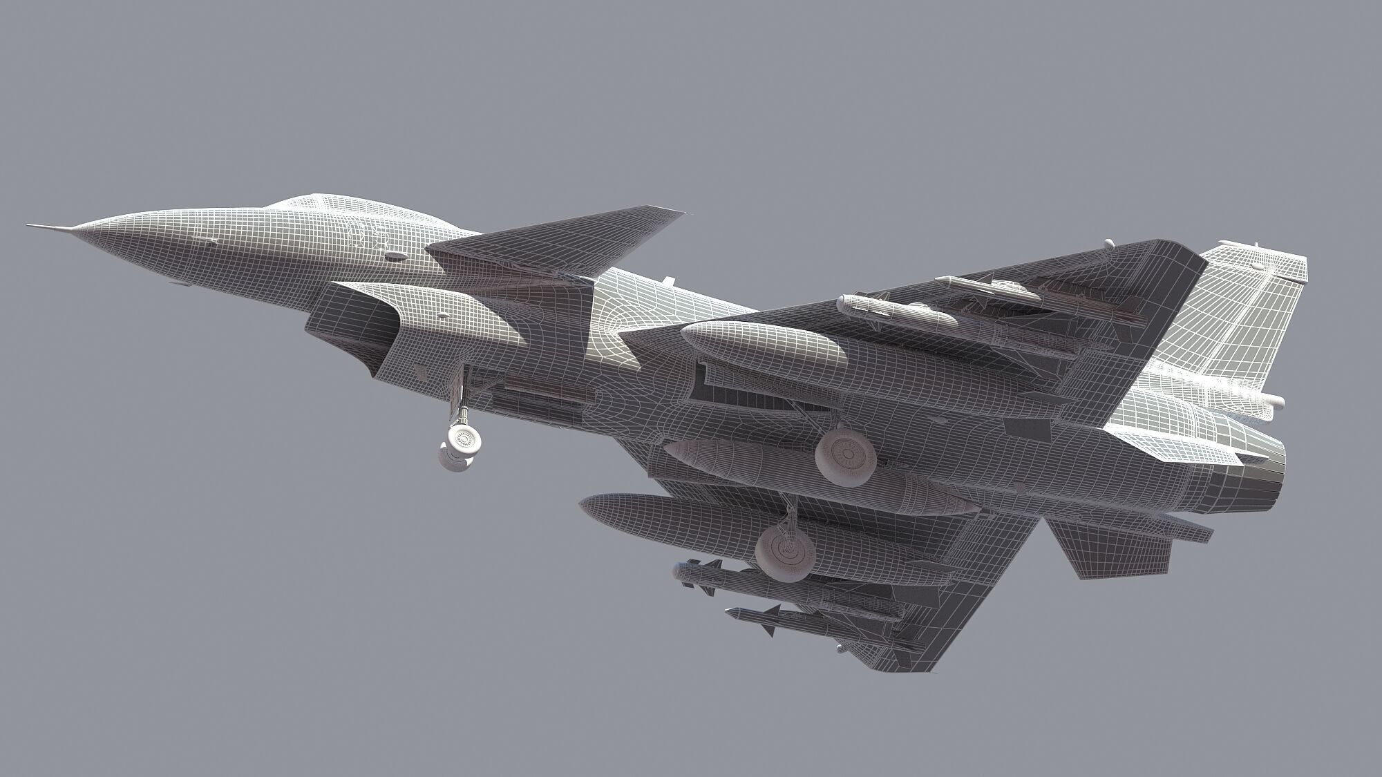 Chengdu J10 Fighter 3D model_22