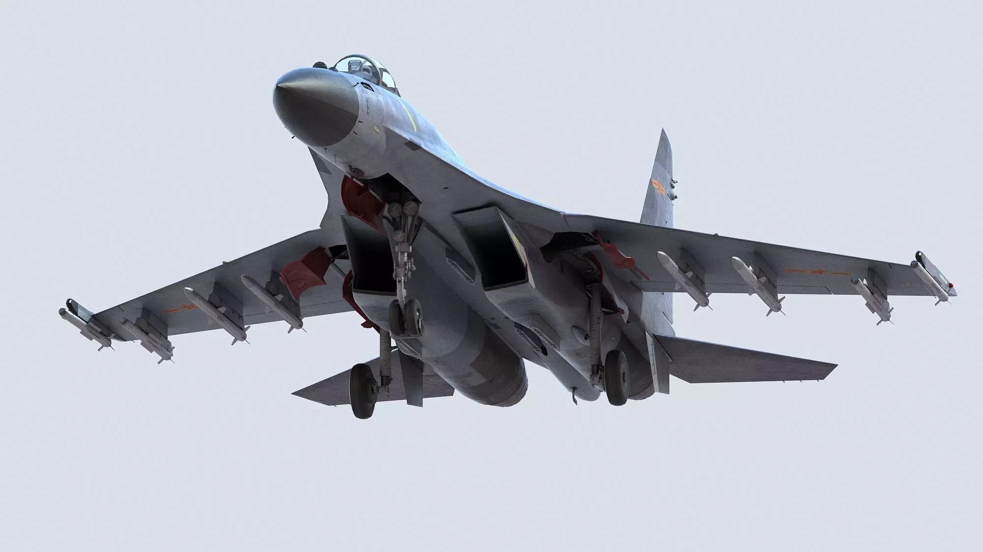 Chengdu J11 Fighter 3D model