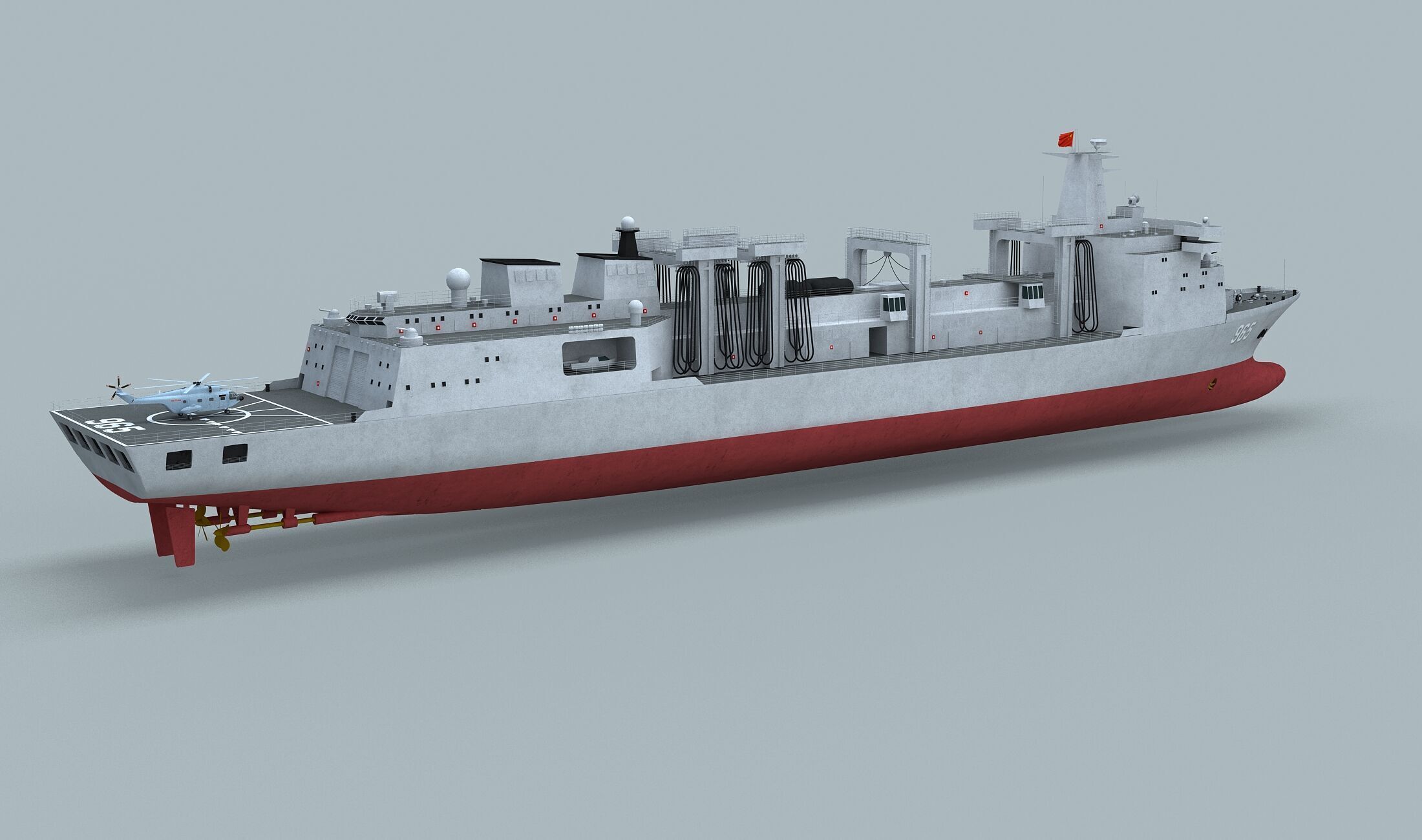 PLA Navy Type 901 Supply Ship 3D model_1