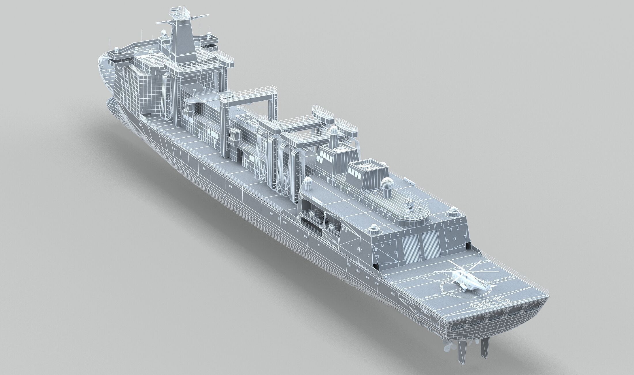 PLA Navy Type 901 Supply Ship 3D model_15