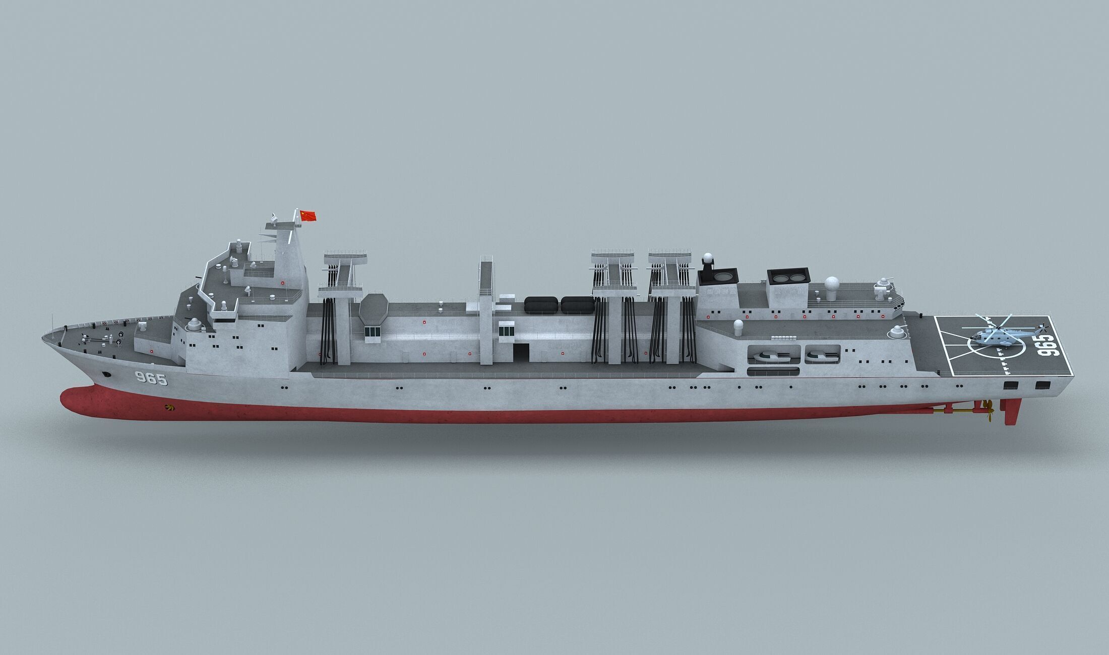 PLA Navy Type 901 Supply Ship 3D model_11
