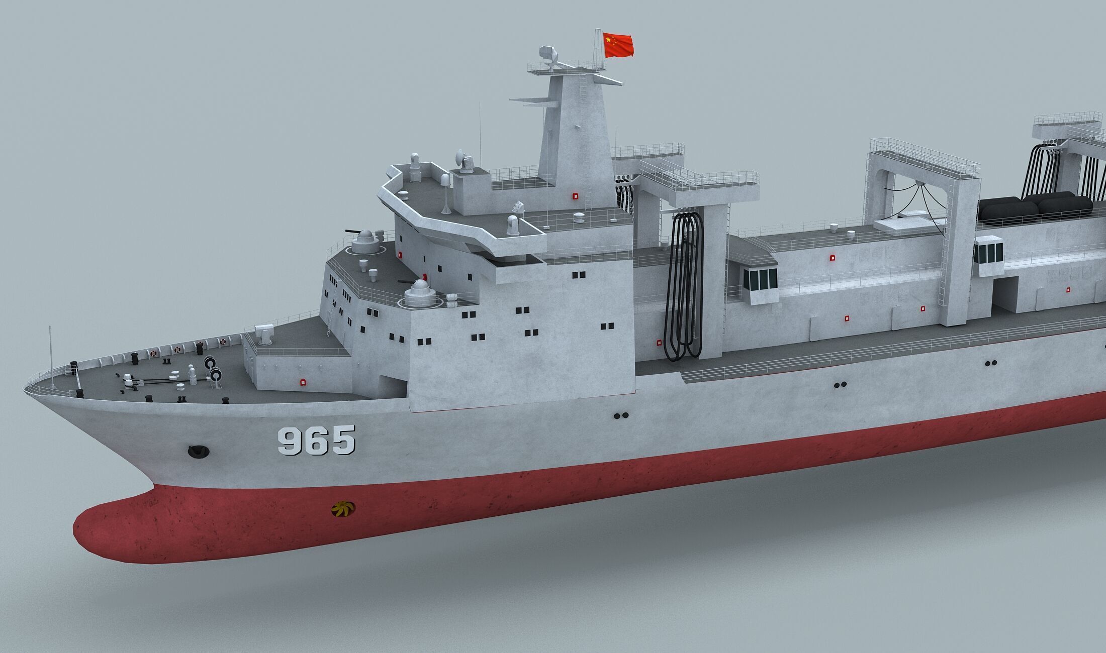 PLA Navy Type 901 Supply Ship 3D model_3